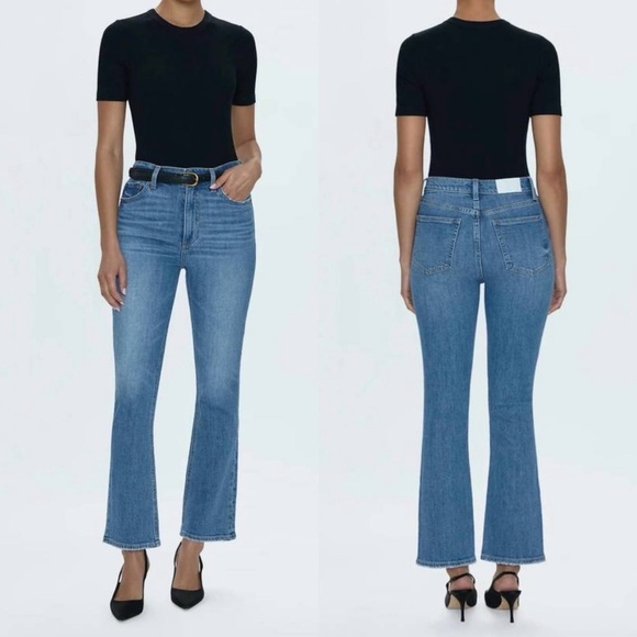 NWT PISTOLA Krista High Rise Slim Bootcut Jeans in Vibrant - Picture 1 of 11